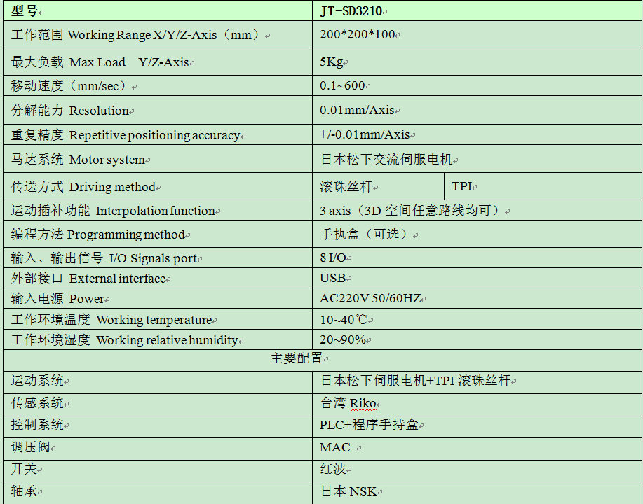 热熔胶点胶机参数